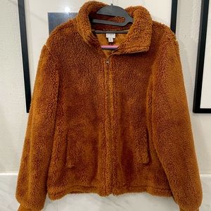 J. Crew Warm Tan Teddy Jacket